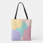 Tote Bag Couleurs de glace géométrique minimes et abstraite (Dos)