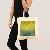 Tote Bag Couleurs de Grunge - Jaune & Bleu (Devant (produit))