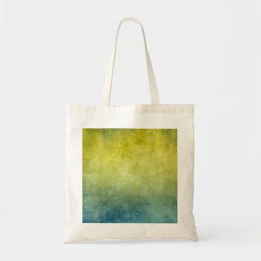 Tote Bag Couleurs de Grunge - Jaune & Bleu (Devant)