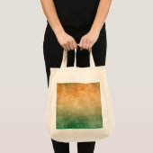 Tote Bag Couleurs de Grunge - Orange & Vert (Devant (produit))