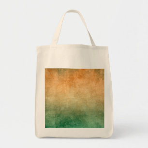 Tote Bag Couleurs de Grunge - Orange & Vert