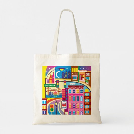 Tote Bag Couleurs de la ville (Dos)