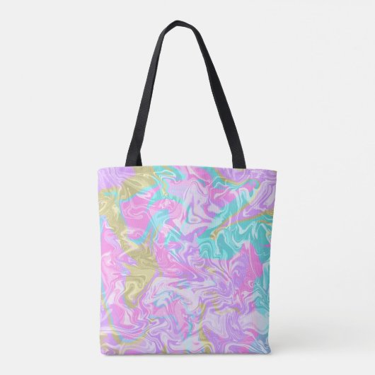 Tote Bag Couleurs de vanille liquide mélangées (Dos)