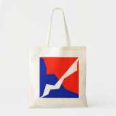 Tote Bag Couleurs du drapeau bleu rouge blanc (Devant)
