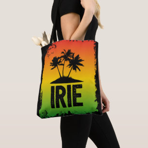 Tote Bag Couleurs du drapeau jamaïcain Irie Tropical Rasta 