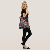 Tote Bag Couleurs Électriques Cheval de Carousel Fougueux A (Sur le modèle)