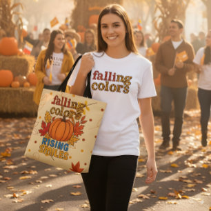 Tote Bag Couleurs en baisse Sourires en hausse Citation d'a