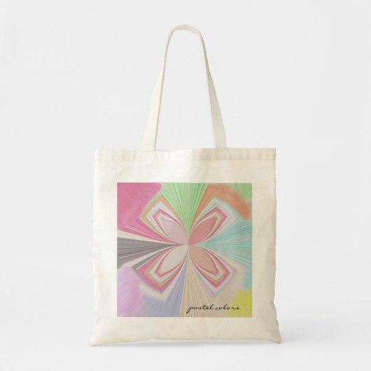 Tote Bag Couleurs en pastel (Devant)
