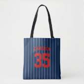 Tote Bag Couleurs entièrement modifiables Maillot de baseba (Devant)