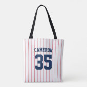 Tote Bag Couleurs entièrement modifiables Maillot de baseba (Dos)