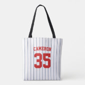 Tote Bag Couleurs entièrement modifiables Maillot de baseba (Dos)