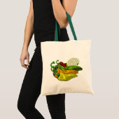 Tote Bag Couleurs et chaux de piments (Devant (produit))
