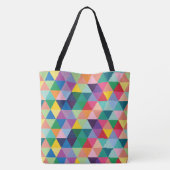Tote Bag Couleurs géométriques arc-en-ciel (Dos)