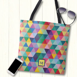 Tote Bag Couleurs géométriques arc-en-ciel