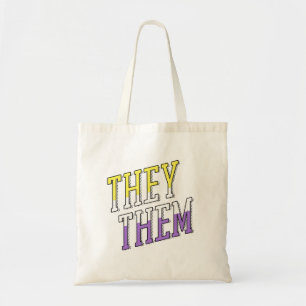 Tote Bag Couleurs non binaires Ils Elles