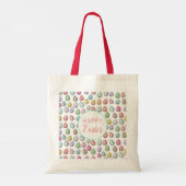 Tote Bag Couleurs pastel des Motifs d'oeufs de Pâques (Dos)