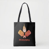 Tote Bag Couleurs rétro Pickleball (Devant)