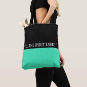 Tote Bag Couleurs simples MINT & votre texte (De près)