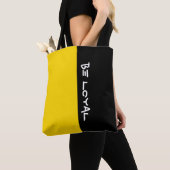 Tote Bag Couleurs simples SUN YELLOW & votre texte (De près)