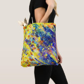 Tote Bag Couleurs vives en gras Abstrait (De près)