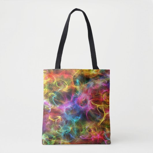 Tote Bag Couleurs vives Fissures aléatoires (Devant)