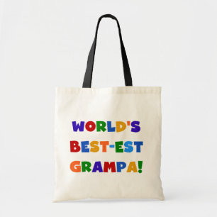 Tote Bag Couleurs vives les meilleurs cadeaux de Grampa au 