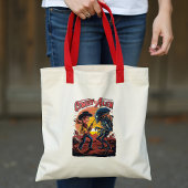 Tote Bag Coup de feu à Sundown - Cowboy vs Alien
