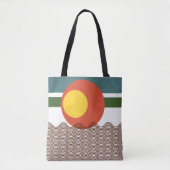 Tote Bag Coup de soleil Abstrait (Devant)