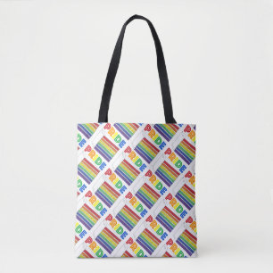 Tote Bag Coupe de gâteau Rainbow Lgbt Gay pride Fourre-tout