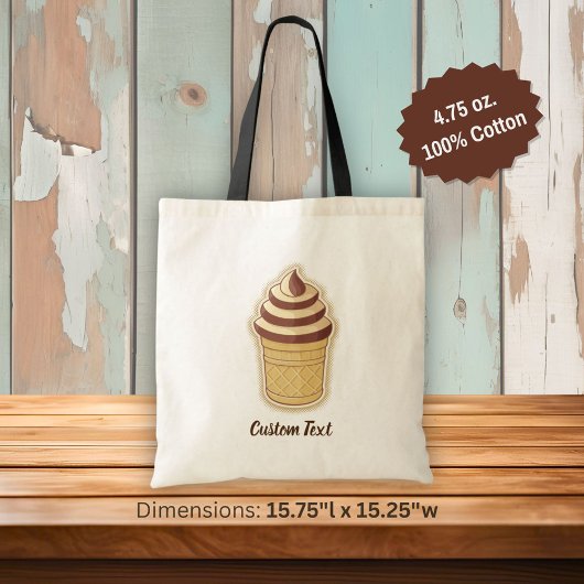 Tote Bag Coupe de glace deux saveurs