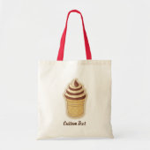 Tote Bag Coupe de glace deux saveurs (Devant)
