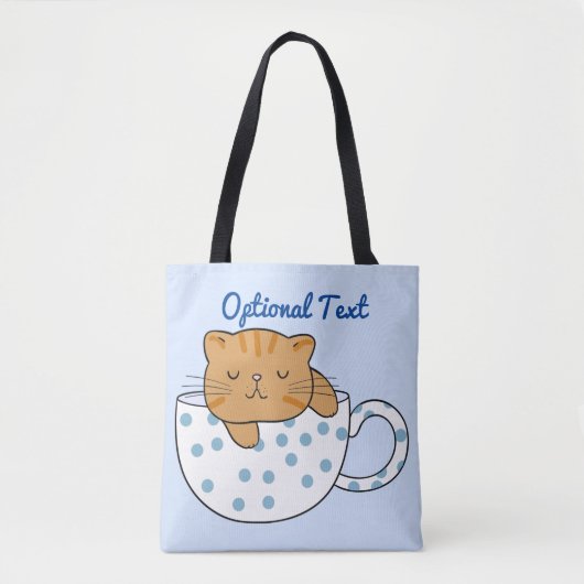 Tote Bag Coupe Kawaii de fée de chat (Devant)