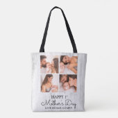 Tote Bag Coupe photo moderne Happy First Mothers Day (Dos)