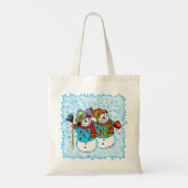 Tote Bag Couple Bonhomme de Neige (Dos)