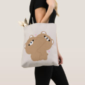 Tote Bag Couple d'ours Brown mignon (De près)