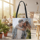 Tote Bag Couple Photo Your Own Two Image Double Side