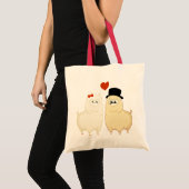 Tote Bag Couples de fantaisie mignons d'alpaga (Devant (produit))