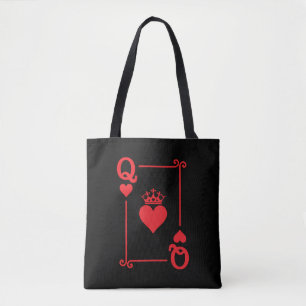Tote Bag Couples jumelés Costume d'Halloween Reine des Coeu