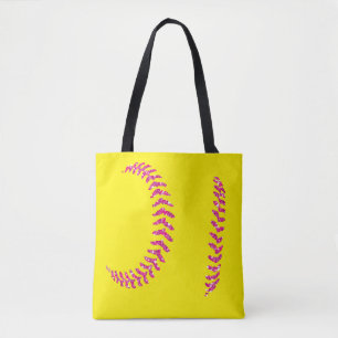 Tote Bag Coups de Parties scintillant rose