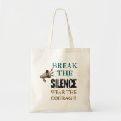 Tote Bag Courage Briser le Silence (Devant)