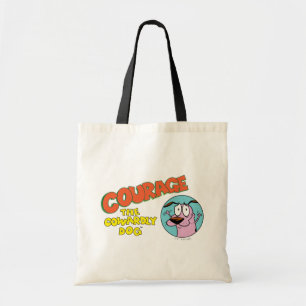 Tote Bag Courage du chien lâché Afficher le logo