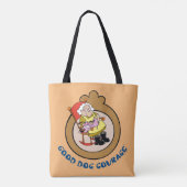 Tote Bag Courage du chien lâché | Good Dog Courage (Dos)