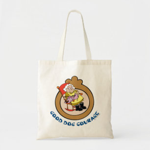 Tote Bag Courage du chien lâché Good Dog Courage