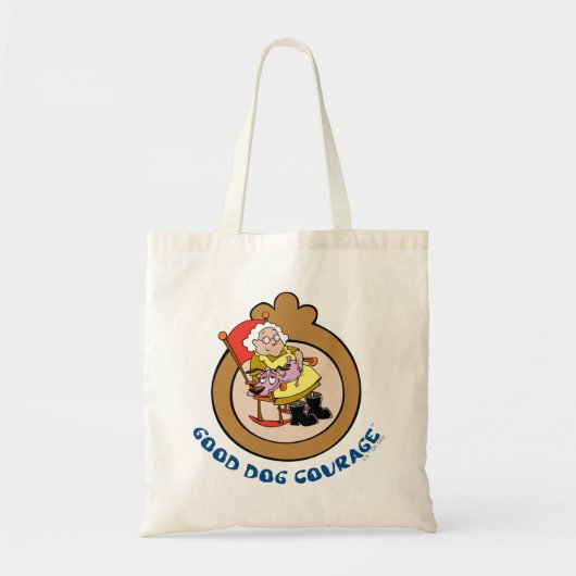 Tote Bag Courage du chien lâché | Good Dog Courage (Devant)
