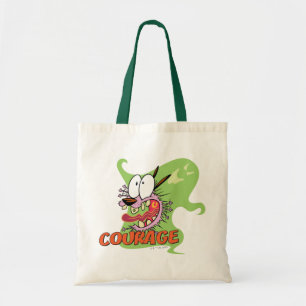 Tote Bag Courage du chien lâché Graphique fantôme