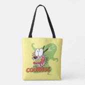 Tote Bag Courage du chien lâché | Graphique fantôme (Dos)