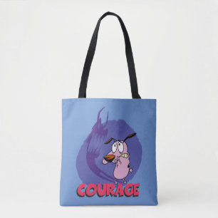 Tote Bag Courage du chien lâché Graphique instantané