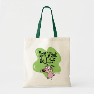 Tote Bag Courage du chien lâché | Maintenant Que dois-je fa