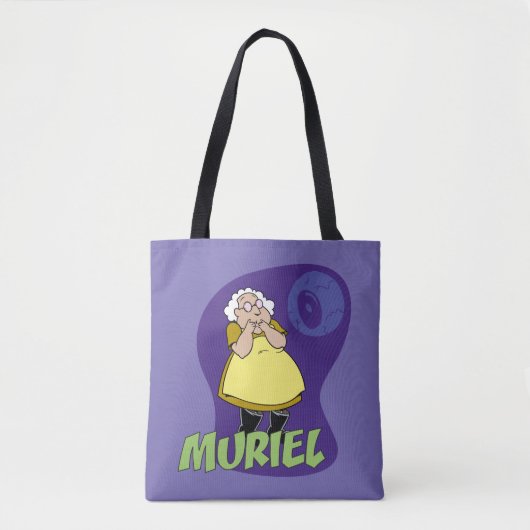 Tote Bag Courage du chien lâché | Muriel Graphic (Devant)
