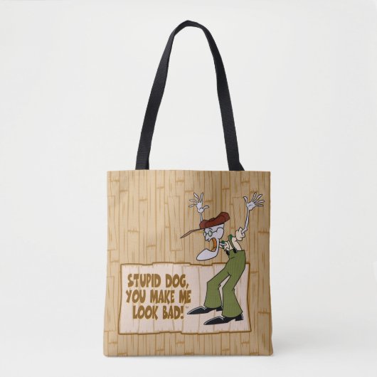 Tote Bag Courage du chien lâché | Tu Me Fais Mal L'Air ! (Devant)